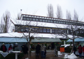 Foto vom Blick auf den Weihnachtsmarkt